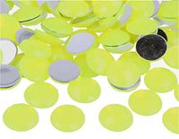 Decoratieve acryl edelstenen, neongeel, 18 mm, ca. 200 stuks.