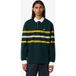 Lacoste Relaxed Fit Poloshirt lange mouw Sinople-groen, Gestreept