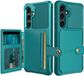 Selected by GSMpunt.nl Portemonnee Hoesje Geschikt voor Samsung Galaxy A56 - Back Cover met Pasjeshouder - Telefoonhoesje voor Pinpas - Kaarthouder op Achterkant - Case met Magneet Groen