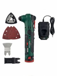 PARKSIDE® Accu-multitool 12 V met accu en lader - Complete set incl. zaag- en schuurbladen