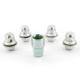 H&R Wielslotenset M12x1.50 vlak - 4 slotmoeren incl. adapter
