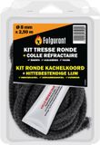 Fulgurant-set, Fulgurant - Kit ronde kachelkoord + hittebestendige lijm - Ø 8 mm