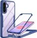 Techsuit Hoesje geschikt voor Samsung Galaxy A37/A36/A56 - ColorVerse 360 Case met Screenprotector - Blauw