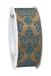 Präsent BRIXEN band met draadrand - macciato/turquoise - 20 m rol 40 mm