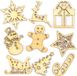 Baker Ross Mini kerstvormpjes van hout (45 stuks)