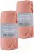 Excellent Houseware Fleece dekens/plaids - 2x - zalm roze - 170 x 130 cm