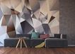 AG DESIGN Abstraction Giant Poster, niet-geweven, meerkleurig, 360 x 270 cm