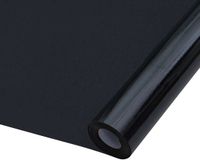 vidaXL - Raamfolies - 5 st - statisch - mat - PVC - zwart