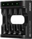 Xtar L4 KT Chargeur USB-C à 4 emplacements pour piles AA/AAA Ni-MH et Li-ion 1,5V