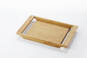 Point-Virgule Bamboo Dienblad - Met handgrepen - Design by Matthias De Ferm - Bruin