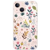 Apple iPhone 13 Mini Fleurs colorees bedrukt siliconen hoesje