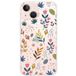 Apple iPhone 13 Mini Fleurs colorees bedrukt siliconen hoesje