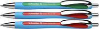 Schneider AG Slider Rave, Clip, Intrekbare balpen met klembevestiging, Navulbaar, Groen, Rood, 3 stuk(s), Extra vet