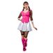 Rubies Draculaura-kostuum voor dames, maat XS, vest met mouwen, kraag, rok, leggings en laarsmanchetten, officieel monsterhigh kostuum voor carnaval, Kerstmis, verjaardag, feest en Halloween.