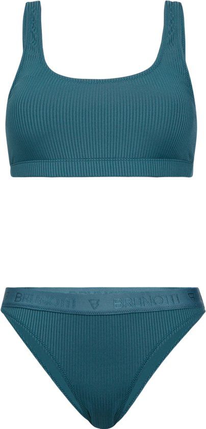 Brunotti Mylara-Rib Bikini Set Mediterranea Sportieve Bikini Set Dames Maat 42