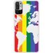 Redmi Bedrukt siliconen hoesje compatibel met Redmi Note 10 5G Map LGBT