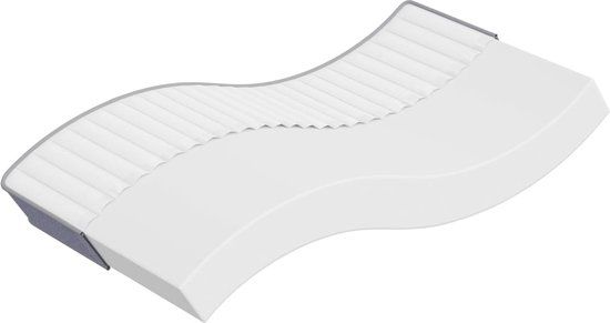 vidaXL Schuimmatras middelzacht 90x200 cm
