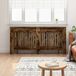 VidaXL Radiatorafdekking chêne fumé 172 x 19 x 81,5 cm bois travaillé