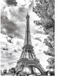 Dino puzzle Eiffeltoren noir et blanc - 500 pièces puzzle