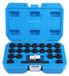 Kit de suppression de roue antivol - Écrous antivol - Acier allié de haute qualité - 22 pièces - Facile à utiliser - Adaptateur inclus
