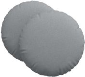 vidaXL Zitkussens 2 st stof lichtgrijs ø80 x 29 cm