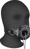 Shots - Ouch! Shots BV Open Mouth Gag with Plug Stopper - Black