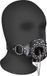 Shots - Ouch! Shots BV Open Mouth Gag with Plug Stopper - Black