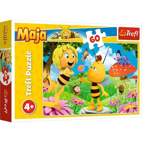 Trefl Puzzel Maya de Bij - Een bloem - 60 stukjes