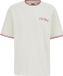WE Fashion Heren relaxed fit T-shirt met print en contrast