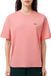 Lacoste T-shirt coupe décontractée pour femme Rose Coton Col rond Manches courtes
