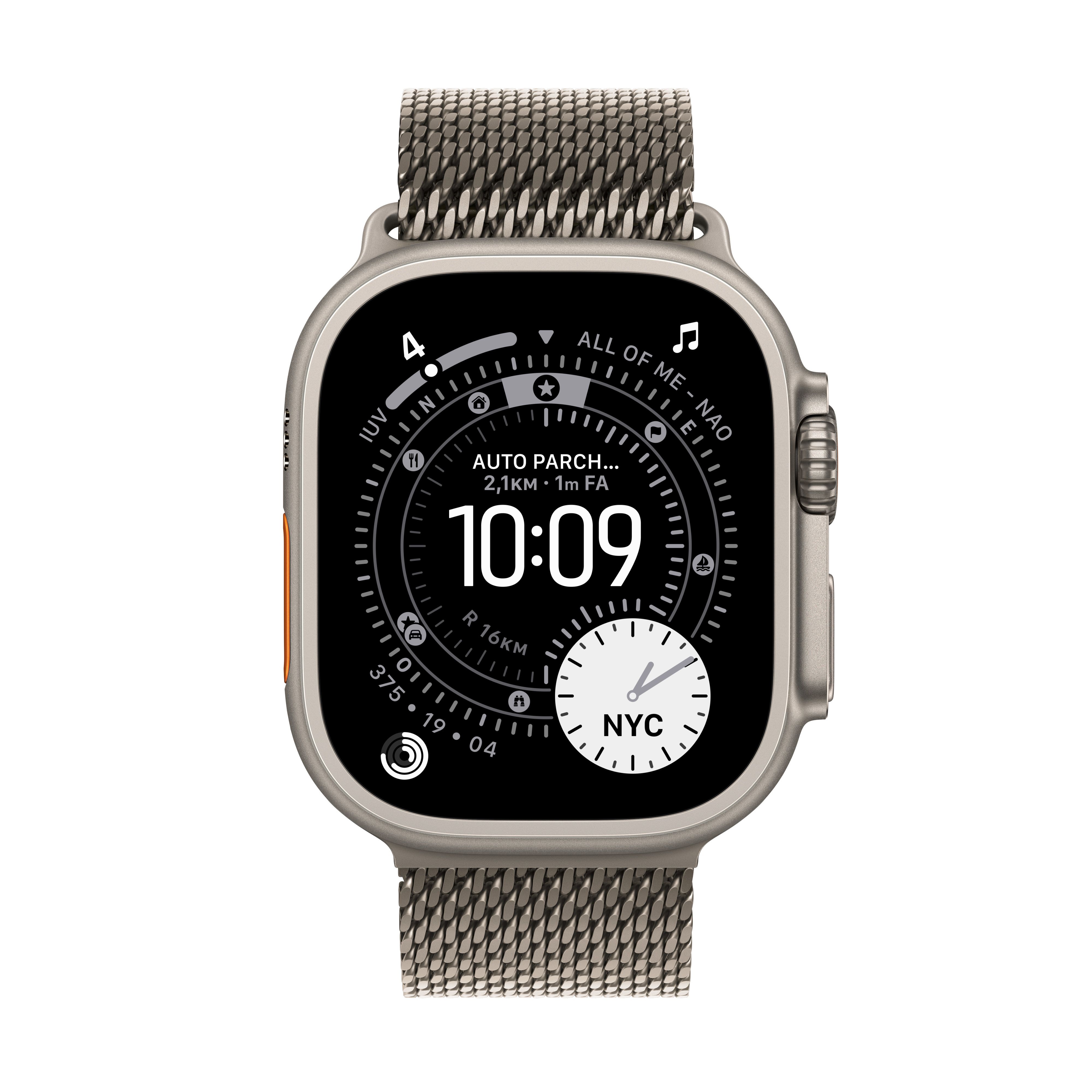 Apple Watch Ultra 3 OLED 49mm Titanium 5G Smartwatch - Digital, Retina Display, GPS, 422 x 514 Pixels, 5G, Wifi, S Band
