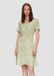 s.Oliver Robe - Robe légère en viscose avec imprimé intégral - Femme - Taille 42 - Vert olive clair
