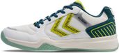 Hummel All Court 228237 Handbalschoen Heren Wit/Groen/Geel