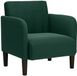 vidaXL Fauteuil met armleuningen, donkergroen, 54 cm, fluweel