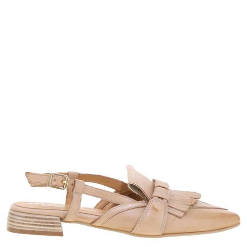 Mjus leren slingback loafers lichtbruin