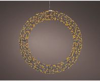 Lumineo Metalen Led Krans 720 Leds 7.5X58 Cm Zwart