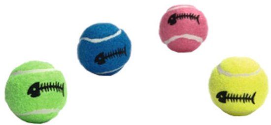 Beeztees Tennisbal met Belletje - 2 stuks