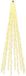 vidaXL Kerstboomverlichting met 10 LED-lampensnoeren, 1550 LED's, Warmwit