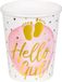 Boland - Set 10 gobelets en papier 'Hello girl!'
