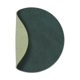 LIND DNA Nupo Circle Sous-verres, Réversible, 1 Pièce, Vert Foncé-Vert Olive