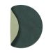 LIND DNA Nupo Circle Sous-verres, Réversible, 1 Pièce, Vert Foncé-Vert Olive