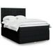 Prolenta Maison Exclusive - Sommier À Lattes De Lit Avec Matelas Noir 140x200 Cm Tissu