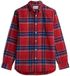 Tommy Hilfiger Heren Lange Mouwen Shirt XL Katoen Donkerblauw/Rood/Wijnrood/Wit