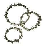 Loberon Krans set van 3 Carivela groen