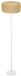 LEDVANCE Decor Paper Bale Lampe sur pied, avec un abat-jour sphérique en papier, 1 ampoule, douille E27, offre un éclairage moderne pour la maison, sans source lumineuse