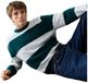 Pepe Jeans Deacon Stripes Pull Vert 2XL Homme