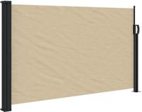 vidaXL - Windscherm - uittrekbaar - 117x300 cm - beige