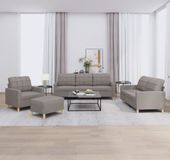 Prolenta Maison Exclusive - Ensemble de canapés 4 pièces avec coussins, tissu taupe