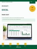 Microsoft Excel Made Easy: A Step-by-Step Beginner's Guide to Excel for Microsoft 365 and Excel 2024