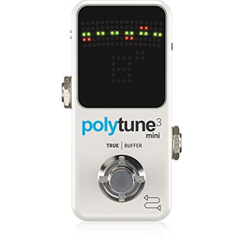 TC Electronic POLYTUNE 3 MINI kleine polyphoner tuner met meerdere tuning-modi en ingebouwde bonafide-poeper